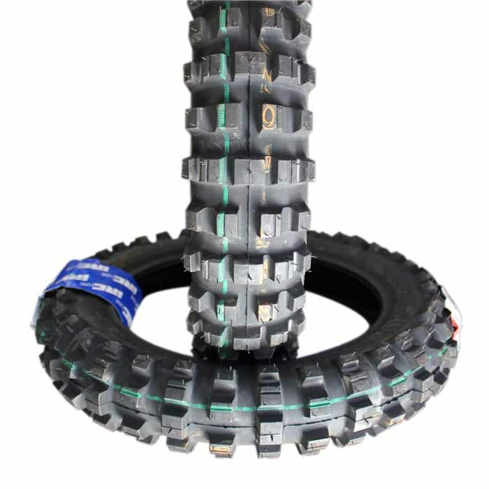 Fuerduo 60/100-14 Knobby Tire With Inner Tube for Dirt Bikes Pit Pro Trail 
