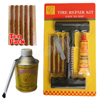 Tyre Puncture Plug Repair Kit 235ml Cement Glue