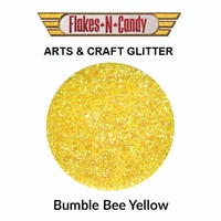 Arts and Craft Glitter Body & Nail Art Glitter 125g Bumble Bee Yellow