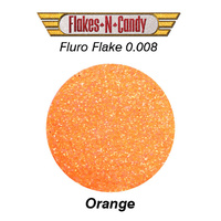 METAL FLAKE GLITTER (0.008) 30g FLURO ORANGE