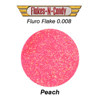 METAL FLAKE GLITTER (0.008) 30g FLURO PEACH