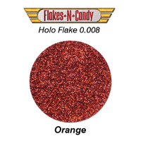 METAL FLAKE GLITTER (0.008) 30G HOLOGRAM ORANGE