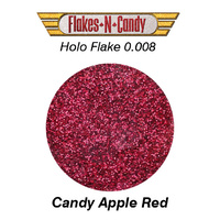 METAL FLAKE GLITTER (0.008) 30G HOLOGRAM Candy Apple Red