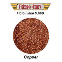 METAL FLAKE GLITTER (0.008) 30g HOLOGRAM COPPER
