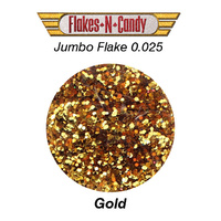 METAL FLAKE GLITTER JUMBO (0.025) FLAKE 30g GOLD