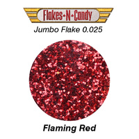 METAL FLAKE GLITTER JUMBO (0.025) FLAKE 30g FLAMING RED