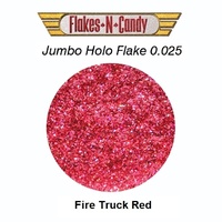 METAL FLAKE GLITTER JUMBO (0.025) FLAKE 30g HOLO FIRE TRUCK RED