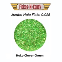 METAL FLAKE GLITTER JUMBO (0.025) FLAKES 30g HOLO CLOVER GREEN