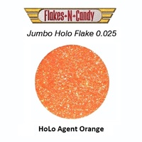 METAL FLAKE GLITTER JUMBO (0.025) FLAKE 30g HOLO AGENT ORANGE
