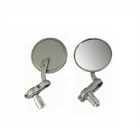 Oxford Bar End Mirrors Motorcycle Bike Scooter Mirrors Silver