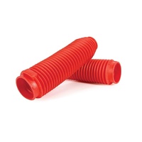 Front Shock Rubber Boots 47mm Red