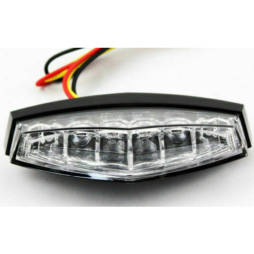 MOTORCYCLE 12V LED TAIL LIGHT CLEAR