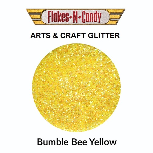 Arts and Craft Glitter Body & Nail Art Glitter 125g Bumble Bee Yellow