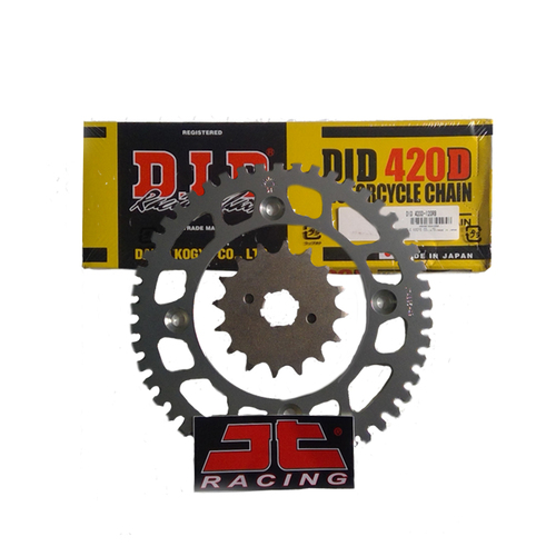 Honda CRF110F (13-21) JT Front & Rear Sprockets + D.I.D Chain Kit 
