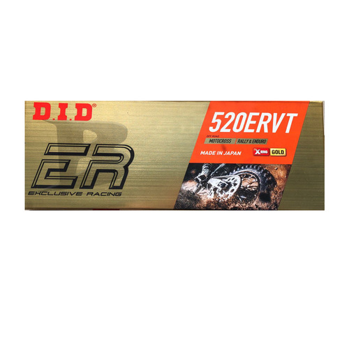 D.I.D. 520 X-Ring Enduro Racing Narrow Driver Chain Gold DID520ERVTGG120FB	