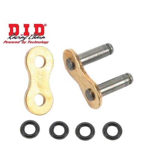 D.I.D 525 Chain VX Ring Chain Rivet Joint Link Gold Each (DIDL525VXRG)