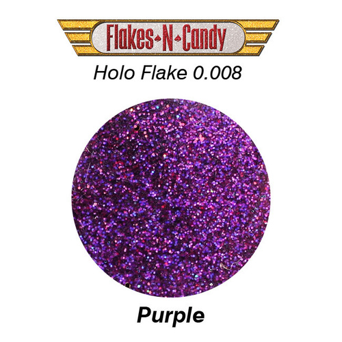 METAL FLAKE GLITTER (0.008) 30G HOLOGRAM PURPLE