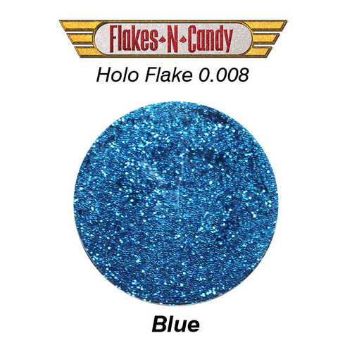 METAL FLAKE GLITTER (0.008) 30G HOLOGRAM BLUE