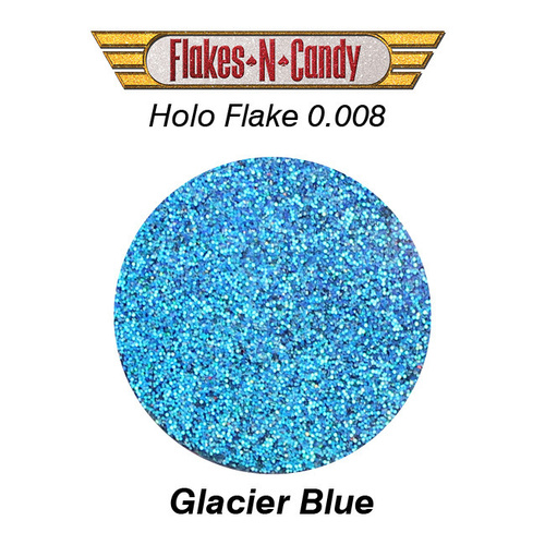 METAL FLAKE GLITTER (0.008) 30G HOLOGRAM Glacier Blue