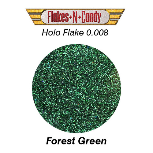 METAL FLAKE GLITTER (0.008) 30G HOLOGRAM Forest Green