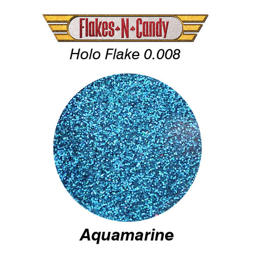 METAL FLAKE GLITTER (0.008) 30G HOLOGRAM Aquamarine