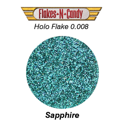 METAL FLAKE GLITTER (0.008) 30G HOLOGRAM Saphire