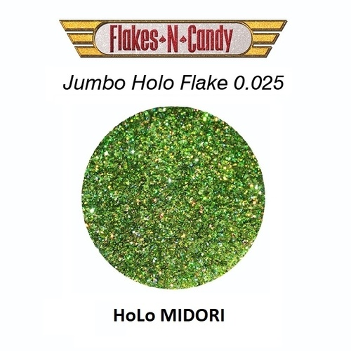 METAL FLAKE GLITTER JUMBO (0.025) FLAKES 30g HOLO MIDORI