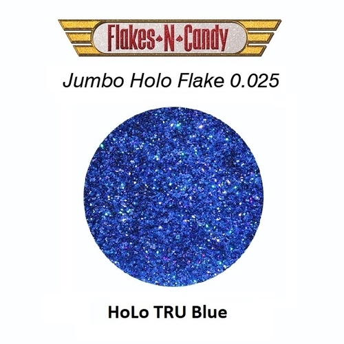 METAL FLAKE GLITTER JUMBO (0.025) FLAKES 30g HOLO TRU BLUE