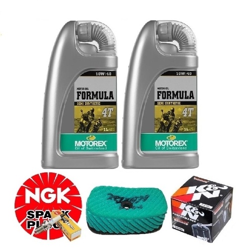 Kawasaki KLX250 (94-11) Motorex Oil-NGK-UNI FILTER Engine Service Kit