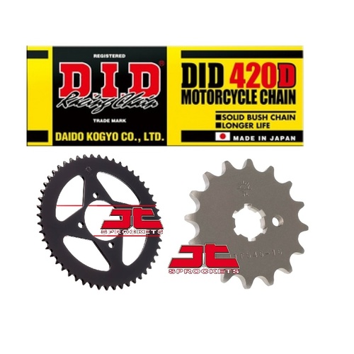Kawasaki KX80 BIG WHEEL (98-00) D.I.D Chain JT Front Rear Sprockets