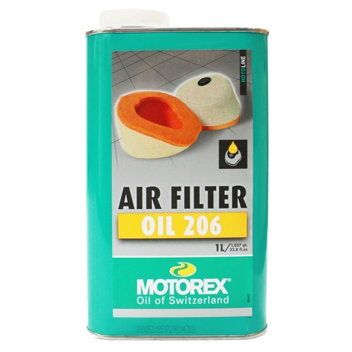 Motorex 206 Foam Air Filter Oil 1L Motorcycle Motorbike