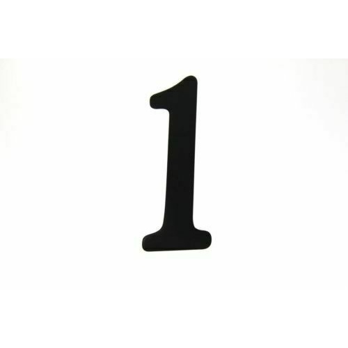 CUSTOM MX NUMBER 1 PLATE DECALS/Black No: 1