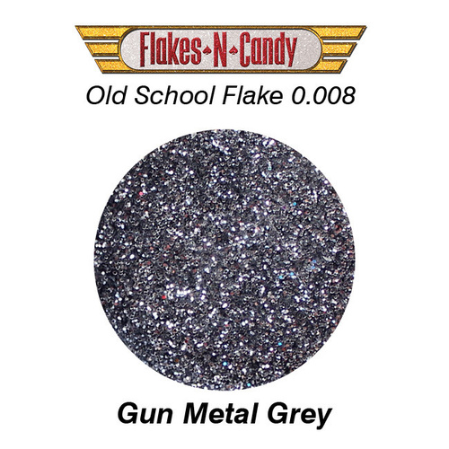 METAL FLAKE GLITTER (0.008) 30G Gun Metal Grey