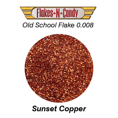 METAL FLAKE GLITTER (0.008) 30G Sunset Copper