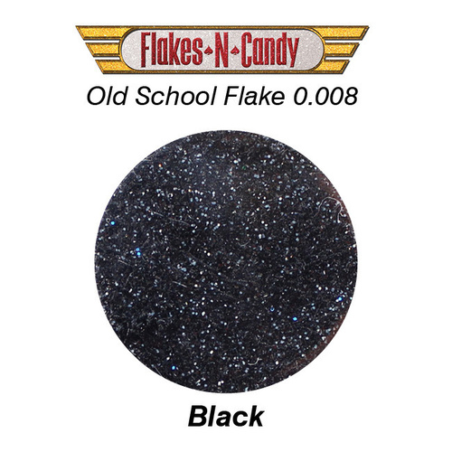 METAL FLAKE GLITTER (0.008) 30G BLACK
