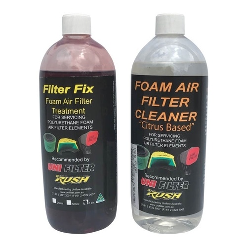 UNI FILTER Foam Air Filter Cleaner & Treatment Oil Kit 1L